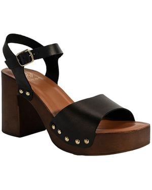 Desa Sandale Plateau-Sandalen - Schwarz