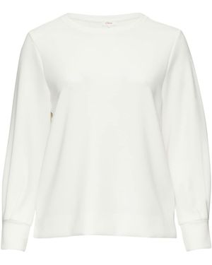 s.Oliver CURVE Sweatshirt - Weiß