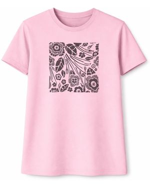 LEAFLETIC Shirt Short Sleeve T-Shirt - Pink