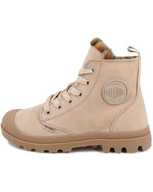 Palladium Schnürstiefelette Pampa - Natur