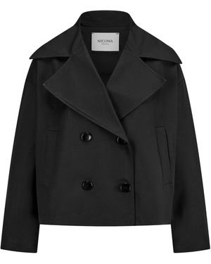 Nicowa Kurzjacke Casliw, Model Ist 1,78 Cm Und Trägt Größe - Schwarz