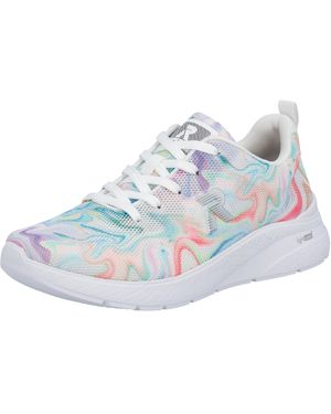 Rieker Sneaker Schnürschuh, Halbschuh, Freizeitschuh in veganer Verarbeitung - Blau