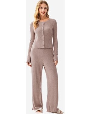 CUPSHE Pyjama Long Sleeve - Grau