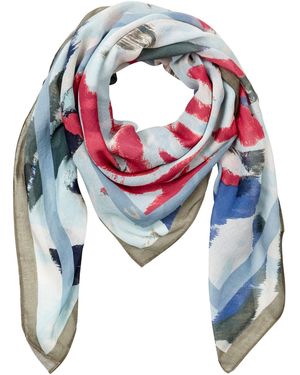 Camel Active Schal Aus Baumwollmix - Blau