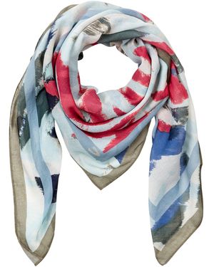 Camel Active Schal Aus Baumwollmix - Blau