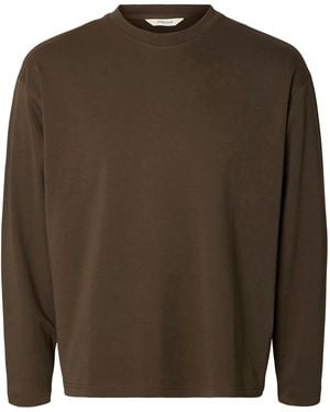 SELECTED Shirt Slmtaj - Braun