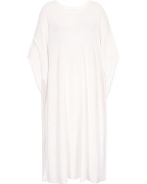 usha WHITE LABEL Poncho Minimalistic - Weiß
