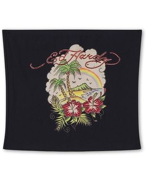 Ed Hardy Top Paradise - Schwarz