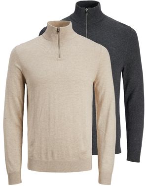 Jack & Jones Pullover Emil Knit - Grau