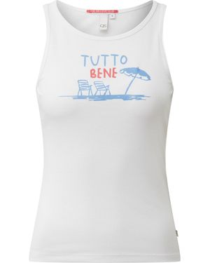 QS T-Shirt - Weiß