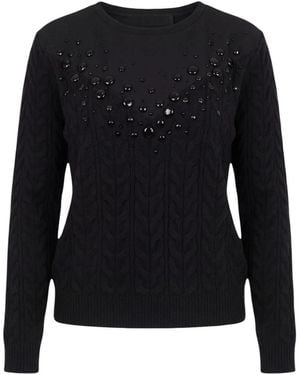 Liu Jo Pullover Maglia Chiusa Tf6187 Ma25S - Schwarz