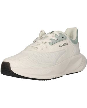 Clarks Pace Move Sneaker mit Flexkerben in der Laufsohle - Weiß