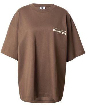 Karo Kauer T-Shirt Breakfast - Braun