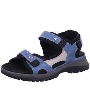 Waldläufer Sandale Sandalette Damen 769004-100 263 Leder-Mix - Blau