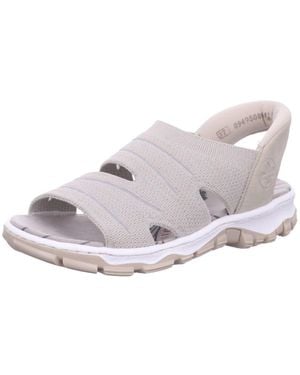Rieker Sandale Sandalette Damen 68895 64 Kunststoff (Synthetik) - Grau