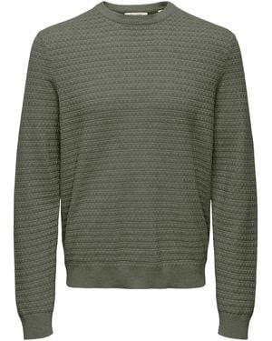Only & Sons Pullover Onsloui - Grün