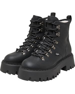 Buffalo Schnürstiefelette Aspen - Schwarz