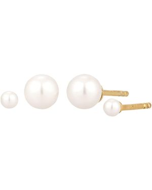 Elli Jewelry Ohrring-Set Pearl - Weiß
