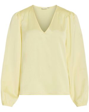Vila Bluse Viellette - Gelb