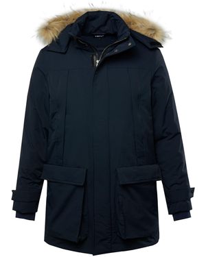 Men Plus Parka - Blau
