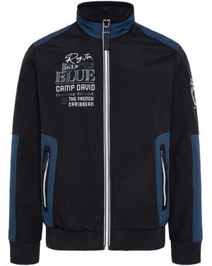 Camp David Softshelljacke Mit Colour-Blocking - Blau