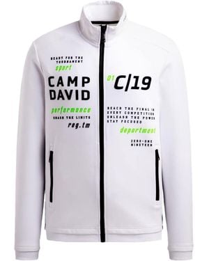 Camp David Sweatjacke Game.Set.Match - Weiß