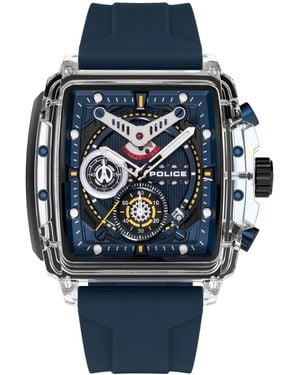 Police Uhr Clout - Blau