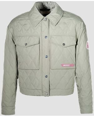 Jacket Jacke Eden Quiltshirt - Grau