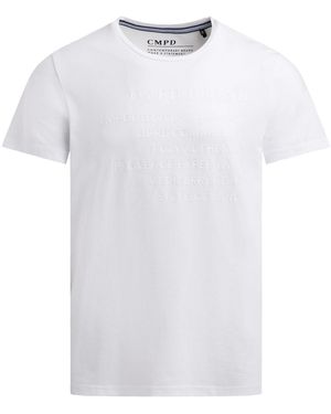 CMPD T-Shirt Mit Rubber Wording Print - Weiß