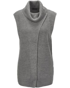 Goldner Pullover - Grau