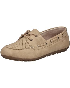 Rieker Bootsschuh Mokassin, Schnürschuh, Halbschuh mit weicher Innensohle - Natur