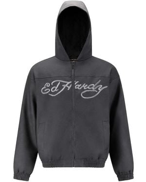 Ed Hardy Jacke Soaring Eagles - Schwarz