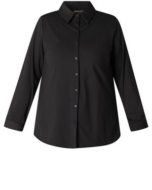 Base Level Curvy Bluse - Schwarz