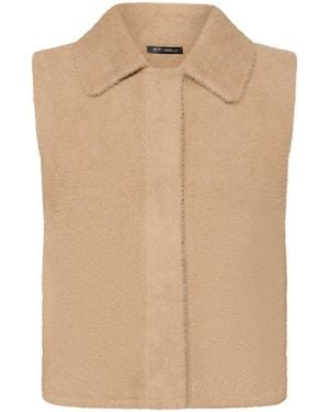 Betty Barclay Strickweste Mit Kragen - Natur