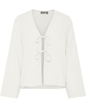 Pieces Bluse 'Pcsastina' - Weiß