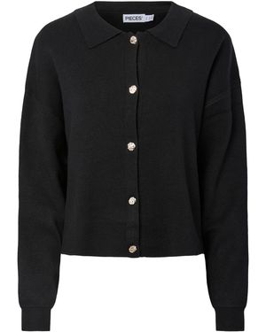 Pieces Strickjacke Pcjassy - Schwarz