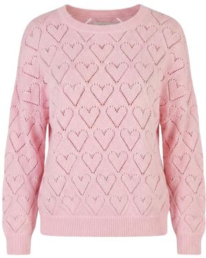 KLEINIGKEIT Pullover Love Is All Around - Pink