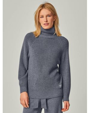 YOU LOOK PERFECT Pullover Eve - Blau
