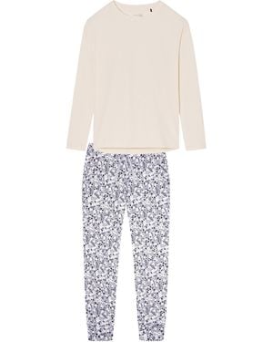 Schiesser Pyjama Mix & Relax - Weiß