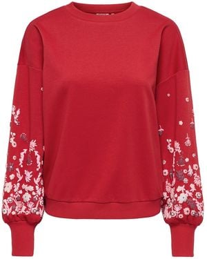 ONLY Sweatshirt Brooke - Rot