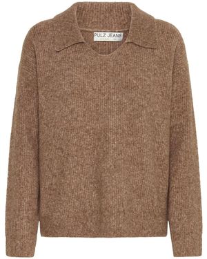 Pulz Pullover 'Astra' - Braun