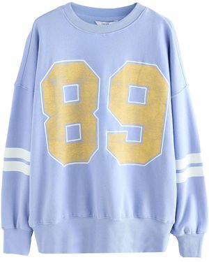 Next Sweatshirt 'Nummer 89' - Blau