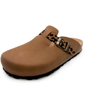 thies Clogs 1856 Eco Bio Leo Belt Clog - Braun