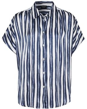 DESOTO Viskosebluse Florine, Glatte, Fließende Qualität - Blau