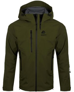 GUGGEN Mountain Funktionsjacke Allwetter Jacke Hd09 3-Lagen Hardshell Wanderjacke - Grün