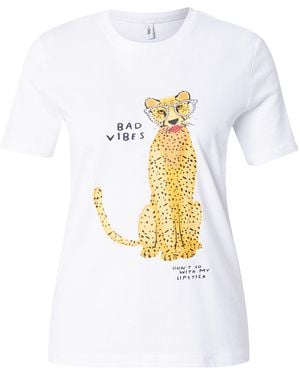 ONLY T-Shirt 'Onlbaria' - Weiß