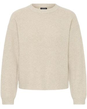 Oxmo Strickpullover - Weiß
