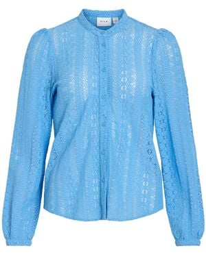 Vila Bluse Vichikka - Blau