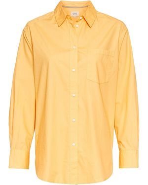 Camel Active Hemdbluse Aus Baumwolle - Gelb