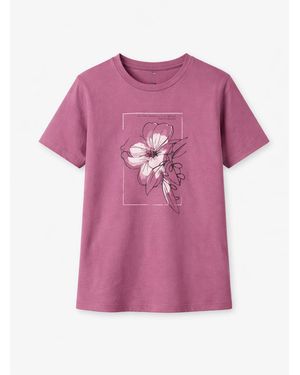 LEAFLETIC Shirt Short Sleeve T-Shirt - Pink